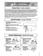 Предварительный просмотр 12 страницы Panasonic MCV7348 - UPRIGHT VACUUM-PLAT Operating Instructions Manual