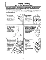 Предварительный просмотр 15 страницы Panasonic MCV7348 - UPRIGHT VACUUM-PLAT Operating Instructions Manual