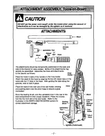 Предварительный просмотр 7 страницы Panasonic MCV7365 - UPRIGHT VACUUM-QKDR Operating Instructions Manual