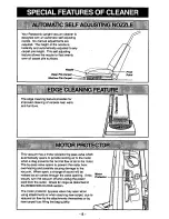 Предварительный просмотр 8 страницы Panasonic MCV7365 - UPRIGHT VACUUM-QKDR Operating Instructions Manual