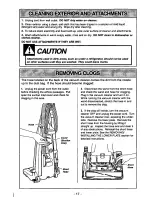 Предварительный просмотр 17 страницы Panasonic MCV7365 - UPRIGHT VACUUM-QKDR Operating Instructions Manual