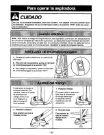 Предварительный просмотр 30 страницы Panasonic MCV7365 - UPRIGHT VACUUM-QKDR Operating Instructions Manual