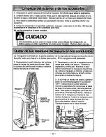 Предварительный просмотр 37 страницы Panasonic MCV7365 - UPRIGHT VACUUM-QKDR Operating Instructions Manual