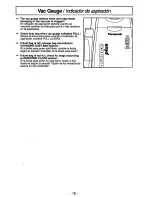 Предварительный просмотр 12 страницы Panasonic MCV736701 - UPRIGHT VACUUM Operating Instructions Manual