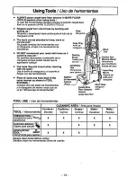 Предварительный просмотр 14 страницы Panasonic MCV736701 - UPRIGHT VACUUM Operating Instructions Manual