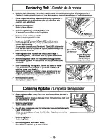 Предварительный просмотр 18 страницы Panasonic MCV736701 - UPRIGHT VACUUM Operating Instructions Manual