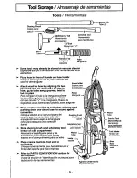 Предварительный просмотр 9 страницы Panasonic MCV7368 - UPRIGHT VACUUM PLATI Operating Instructions Manual