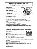 Предварительный просмотр 17 страницы Panasonic MCV7368 - UPRIGHT VACUUM PLATI Operating Instructions Manual