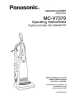 Panasonic MCV7370 - UPRIGHT VACUUM Operating Instructions Manual предпросмотр