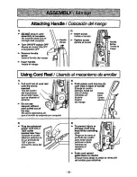 Предварительный просмотр 8 страницы Panasonic MCV7370 - UPRIGHT VACUUM Operating Instructions Manual