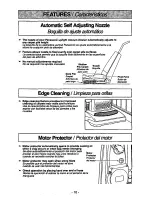 Предварительный просмотр 10 страницы Panasonic MCV7370 - UPRIGHT VACUUM Operating Instructions Manual