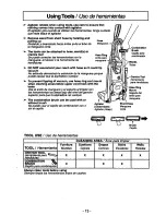 Предварительный просмотр 13 страницы Panasonic MCV7370 - UPRIGHT VACUUM Operating Instructions Manual