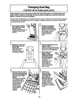 Предварительный просмотр 15 страницы Panasonic MCV7370 - UPRIGHT VACUUM Operating Instructions Manual