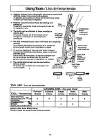 Предварительный просмотр 14 страницы Panasonic MCV7380 - UPRIGHT VACUUM Operating Instructions Manual