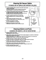 Предварительный просмотр 20 страницы Panasonic MCV7380 - UPRIGHT VACUUM Operating Instructions Manual