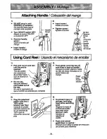 Предварительный просмотр 8 страницы Panasonic MCV7387 - UPRIGHT VACUUM Operating Instructions Manual