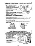 Предварительный просмотр 11 страницы Panasonic MCV7387 - UPRIGHT VACUUM Operating Instructions Manual