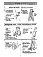 Предварительный просмотр 8 страницы Panasonic MCV7400D - UPRIGHT VACUUM Operating Instructions Manual