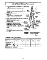 Предварительный просмотр 14 страницы Panasonic MCV7400D - UPRIGHT VACUUM Operating Instructions Manual