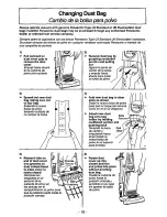 Предварительный просмотр 16 страницы Panasonic MCV7400D - UPRIGHT VACUUM Operating Instructions Manual