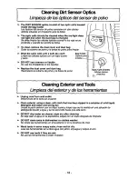 Предварительный просмотр 18 страницы Panasonic MCV7400D - UPRIGHT VACUUM Operating Instructions Manual