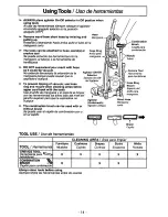 Предварительный просмотр 14 страницы Panasonic MCV7407D - UPRIGHT VACUUM Operating Instructions Manual