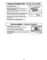 Предварительный просмотр 17 страницы Panasonic MCV7407D - UPRIGHT VACUUM Operating Instructions Manual