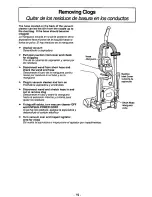 Предварительный просмотр 19 страницы Panasonic MCV7407D - UPRIGHT VACUUM Operating Instructions Manual