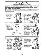 Preview for 17 page of Panasonic MCV7501 - UPRIGHT VACUUM Operating Instructions Manual