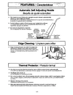 Предварительный просмотр 9 страницы Panasonic MCV7505 - UPRIGHT VACUUM Operating Instructions Manual