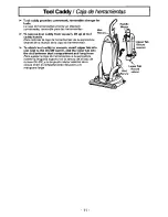 Предварительный просмотр 11 страницы Panasonic MCV7505 - UPRIGHT VACUUM Operating Instructions Manual