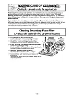 Предварительный просмотр 15 страницы Panasonic MCV7505 - UPRIGHT VACUUM Operating Instructions Manual