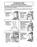 Предварительный просмотр 17 страницы Panasonic MCV7505 - UPRIGHT VACUUM Operating Instructions Manual