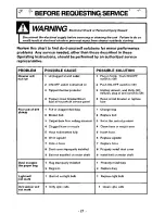 Предварительный просмотр 21 страницы Panasonic MCV7505 - UPRIGHT VACUUM Operating Instructions Manual