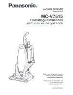 Предварительный просмотр 1 страницы Panasonic MCV7515 - UPRIGHT VACUUM Operating Instructions Manual