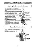 Предварительный просмотр 8 страницы Panasonic MCV7515 - UPRIGHT VACUUM Operating Instructions Manual