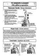 Предварительный просмотр 12 страницы Panasonic MCV7515 - UPRIGHT VACUUM Operating Instructions Manual