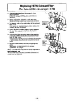 Предварительный просмотр 16 страницы Panasonic MCV7515 - UPRIGHT VACUUM Operating Instructions Manual