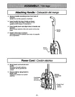 Предварительный просмотр 8 страницы Panasonic MCV7521 - UPRIGHT VACUUM Operating Instructions Manual