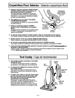 Предварительный просмотр 11 страницы Panasonic MCV7521 - UPRIGHT VACUUM Operating Instructions Manual