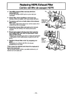 Предварительный просмотр 16 страницы Panasonic MCV7521 - UPRIGHT VACUUM Operating Instructions Manual