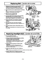 Предварительный просмотр 18 страницы Panasonic MCV7521 - UPRIGHT VACUUM Operating Instructions Manual