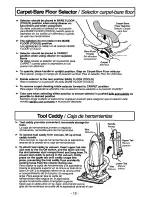 Предварительный просмотр 12 страницы Panasonic MCV7571 - UPRIGHT VACUUM Operating Instructions Manual