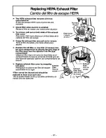 Предварительный просмотр 17 страницы Panasonic MCV7571 - UPRIGHT VACUUM Operating Instructions Manual