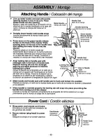 Предварительный просмотр 8 страницы Panasonic MCV7581 - UPRIGHT VACUUM Operating Instructions Manual