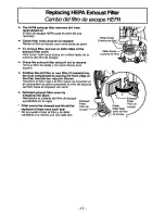 Предварительный просмотр 17 страницы Panasonic MCV7581 - UPRIGHT VACUUM Operating Instructions Manual