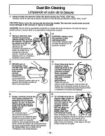 Предварительный просмотр 18 страницы Panasonic MCV7581 - UPRIGHT VACUUM Operating Instructions Manual