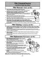 Предварительный просмотр 19 страницы Panasonic MCV7581 - UPRIGHT VACUUM Operating Instructions Manual