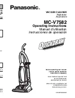 Panasonic MCV7582 - UPRIGHT VACUUM Operating Instructions Manual предпросмотр