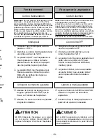 Предварительный просмотр 19 страницы Panasonic MCV7710 - UPRIGHT VACUUM-MULTI-LANG Operating Instructions Manual